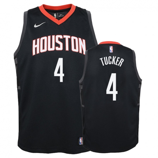 Youth Houston Rockets #4 P.J. Tucker Statement Jersey