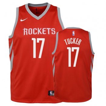 Youth Houston Rockets P.J. Tucker #17 Red Icon Edition Jersey