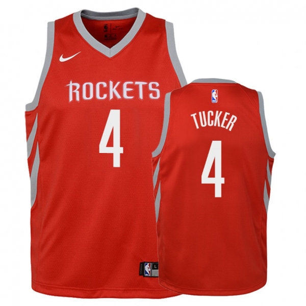 Youth Houston Rockets #4 P.J. Tucker Icon Jersey