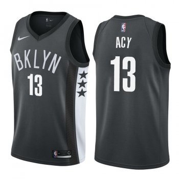 Brooklyn Nets #13 Quincy Acy Statement Jersey