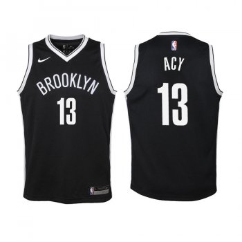 Youth Brooklyn Nets #13 Quincy Acy Icon Jersey