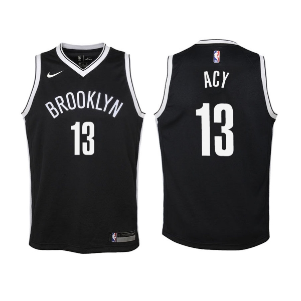 Youth Brooklyn Nets #13 Quincy Acy Icon Jersey