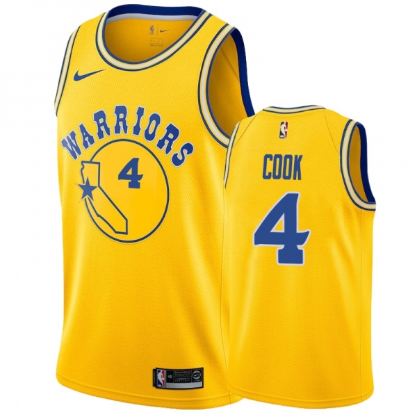 Golden State Warriors #4 Quinn Cook Hardwood Classics Jersey