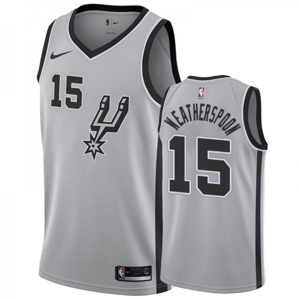 San Antonio Spurs #15 Quinndary Weatherspoon Statement Jersey