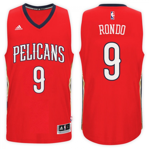 Pelicans Rajon Rondo Red NBA Swingman Road Jersey