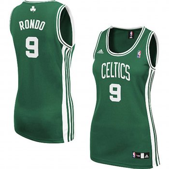 Women's Boston Celtics #9 Rajon Rondo Hardwood Classics Jersey