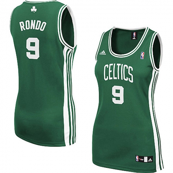 Women's Boston Celtics #9 Rajon Rondo Hardwood Classics Jersey