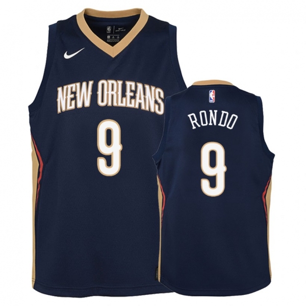 Youth New Orleans Pelicans #9 Rajon Rondo Icon Jersey