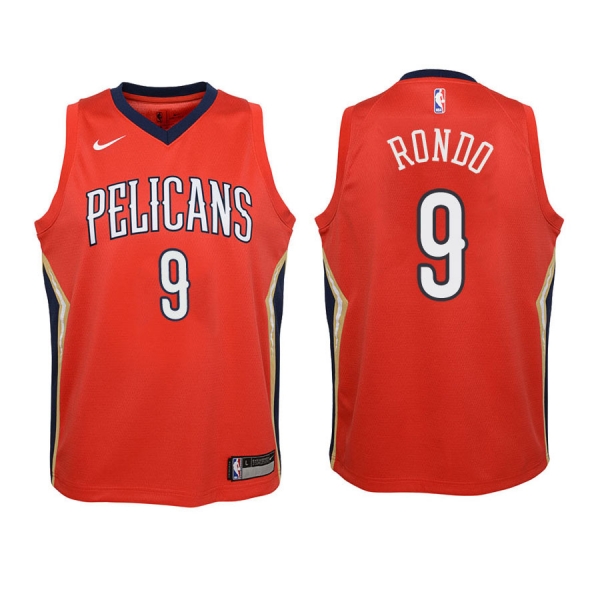 Youth New Orleans Pelicans #9 Rajon Rondo Statement Jersey