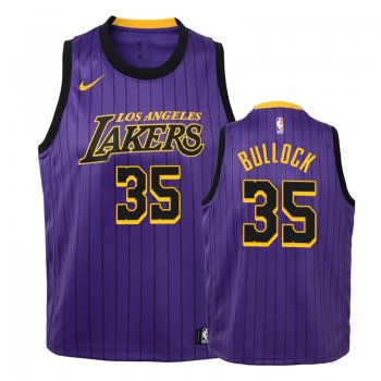 Youth Los Angeles Lakers #35 Reggie Bullock City Jersey