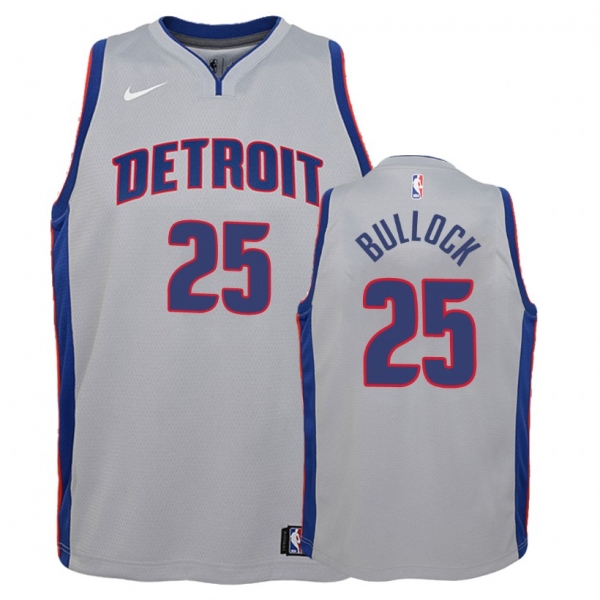 Youth Detroit Pistons #25 Reggie Bullock Statement Jersey