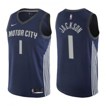 Detroit Pistons #1 Reggie Jackson City Jersey