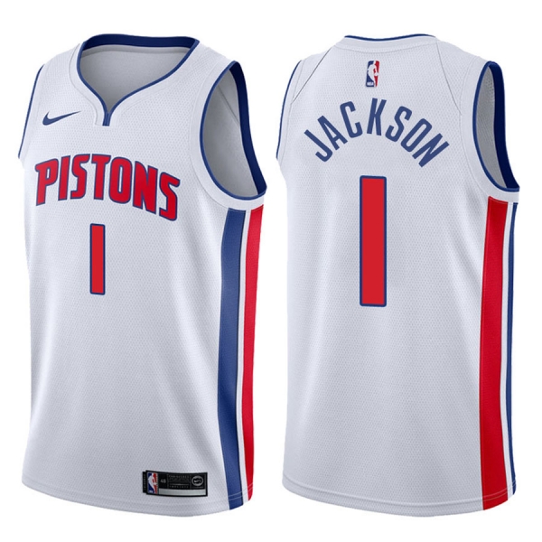 Detroit Pistons #1 Reggie Jackson Association Jersey