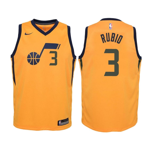 Youth Utah Jazz #3 Ricky Rubio Statement Jersey