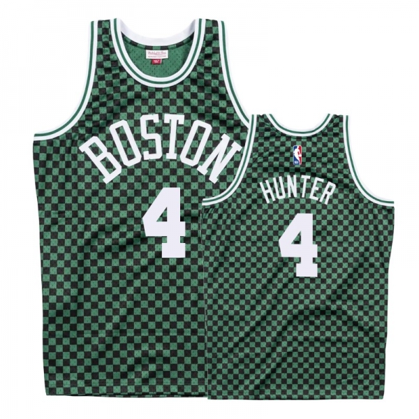 Boston Celtics #4 R.J. Hunter Checkerboard Jersey