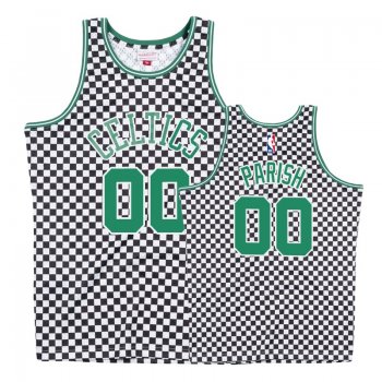 Boston Celtics #00 Robert Parish Checkerboard Jersey