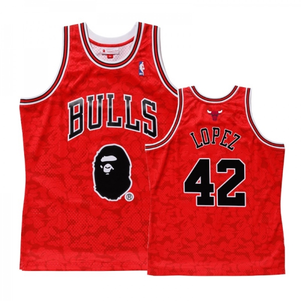 Chicago Bulls #42 Robin Lopez BAPE Jersey