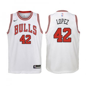 Youth Chicago Bulls #42 Robin Lopez Association Jersey