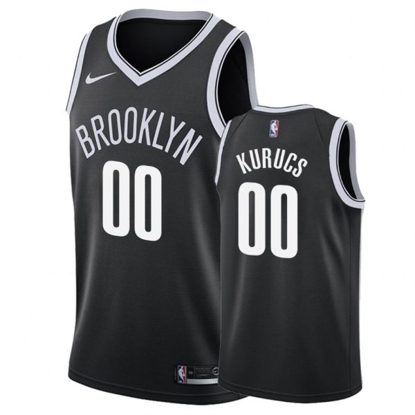 Brooklyn Nets Rodions Kurucs #00 Black Icon Jersey