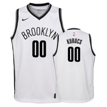 Youth Brooklyn Nets #00 Rodions Kurucs Association Jersey