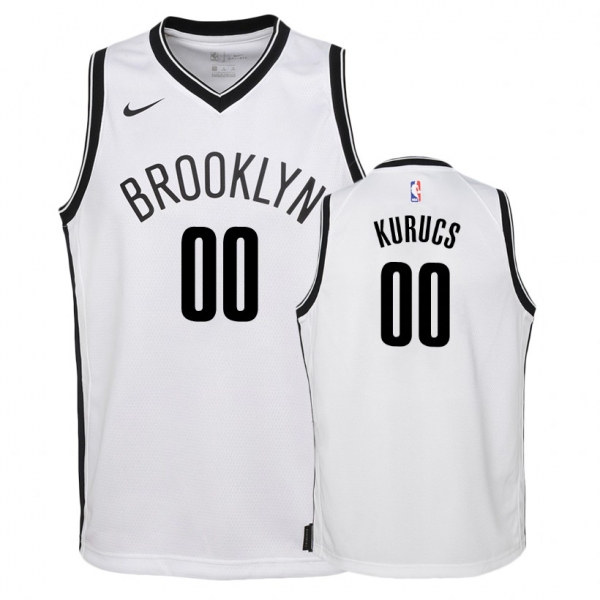 Youth Brooklyn Nets #00 Rodions Kurucs Association Jersey