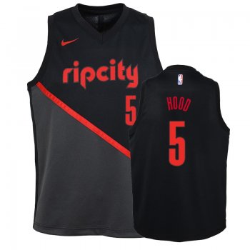 Youth Portland Trail Blazers #5 Rodney Hood City Jersey