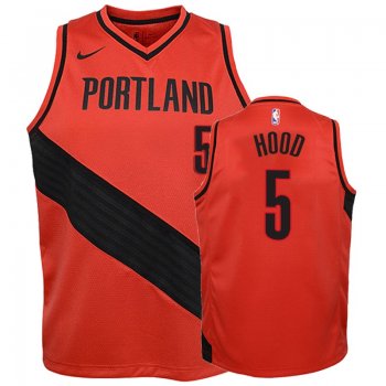 Youth Portland Trail Blazers #5 Rodney Hood Statement Jersey