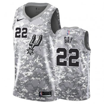 San Antonio Spurs #22 Rudy Gay Earned Jersey