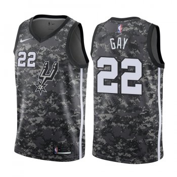 San Antonio Spurs Rudy Gay #22 Camo City Edition Jersey