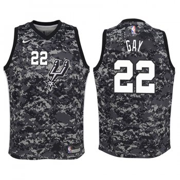 Youth San Antonio Spurs #22 Rudy Gay City Jersey