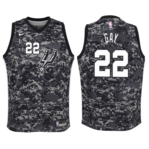 Youth San Antonio Spurs #22 Rudy Gay City Jersey