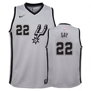 Youth San Antonio Spurs #22 Rudy Gay Statement Jersey