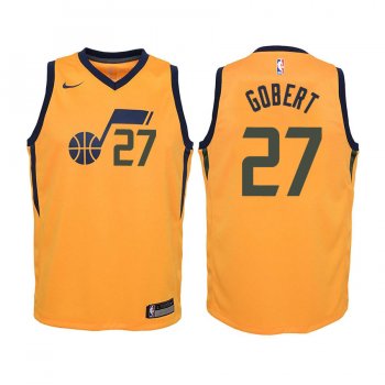 Youth Utah Jazz #27 Rudy Gobert Statement Jersey