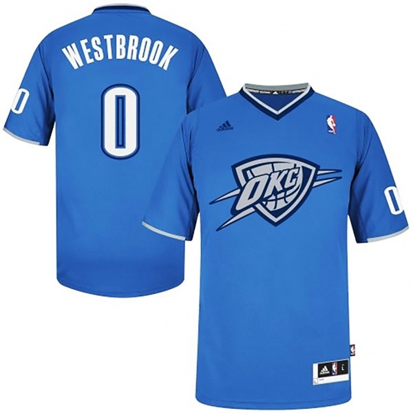 Oklahoma City Thunder #0 Russell Westbrook Christmas Jersey