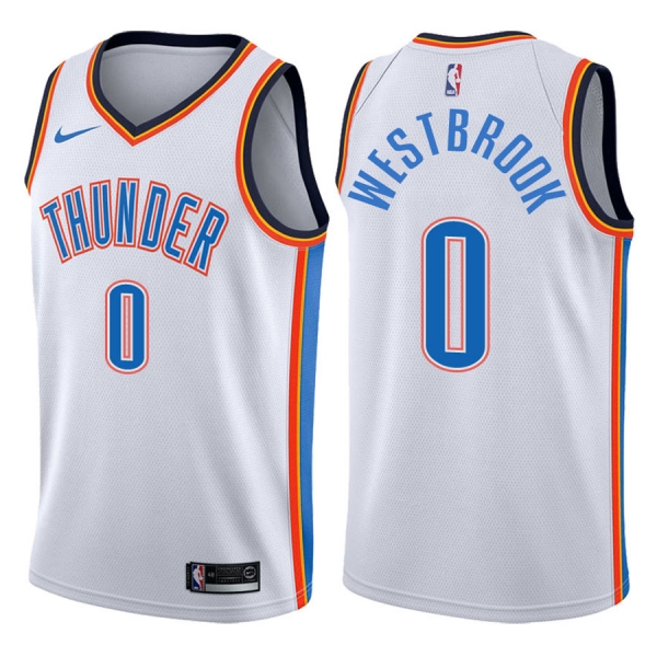 Oklahoma City Thunder #0 Russell Westbrook Association Jersey