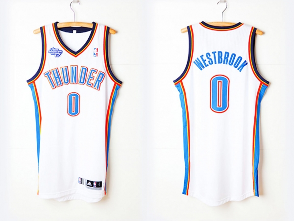 Oklahoma City Thunder #0 Russell Westbrook Home Jersey