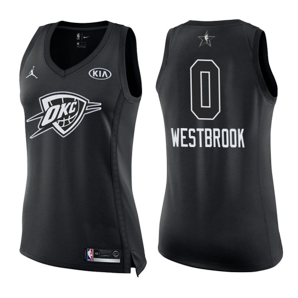 Women's Oklahoma City Thunder #0 Russell Westbrook All-Star Jersey