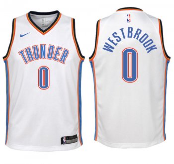 Youth Oklahoma City Thunder #0 Russell Westbrook Association Jersey