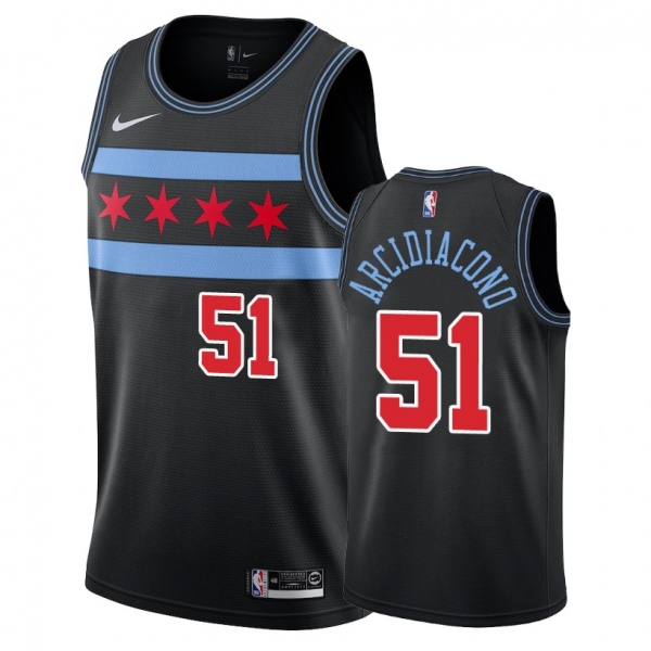 Chicago Bulls Ryan Arcidiacono #51 Black 2018-19 City Jersey