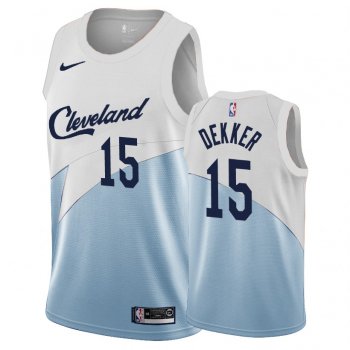 Cleveland Cavaliers Sam Dekker #15 White-Blue 2018-19 Earned Edition Jersey