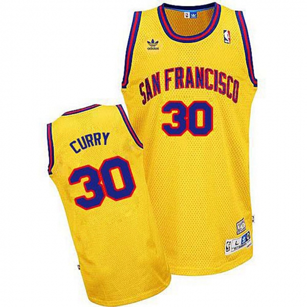 Stephen Curry San Francisco #30 Classics Gold Jersey