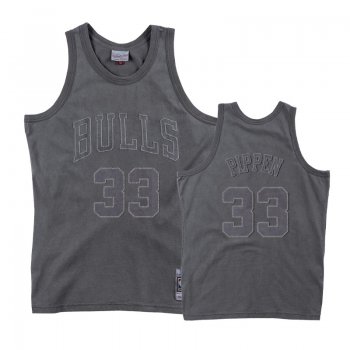 Chicago Bulls #33 Scottie Pippen Washed Out Jersey