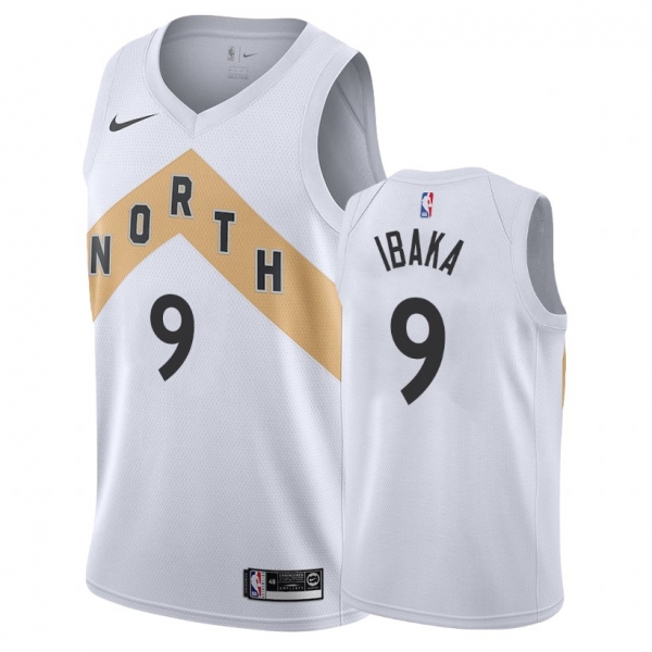 Toronto Raptors #9 Serge Ibaka City Jersey