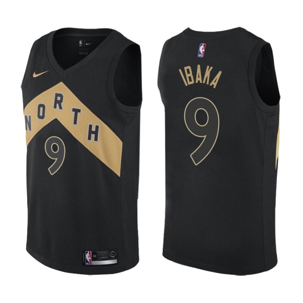 Toronto Raptors #9 Serge Ibaka City Jersey