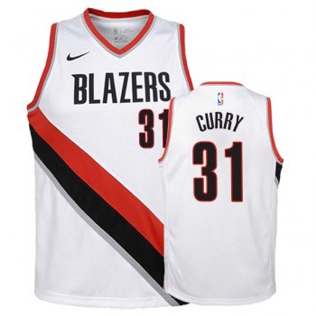 Youth Portland Trail Blazers #31 Seth Curry Association Jersey