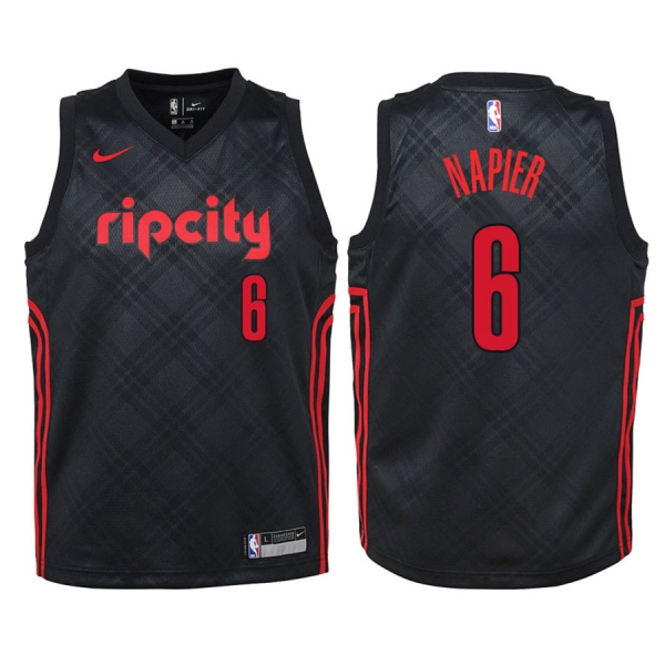 Youth Portland Trail Blazers #6 Shabazz Napier City Jersey