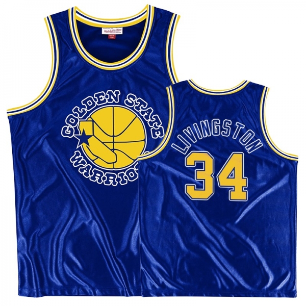 Golden State Warriors #34 Shaun Livingston Throwback Jersey