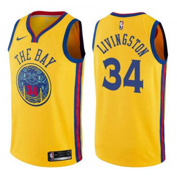 Golden State Warriors #34 Shaun Livingston City Jersey