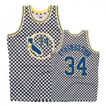 Golden State Warriors #34 Shaun Livingston Checkerboard Jersey