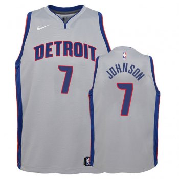 Youth Detroit Pistons #7 Stanley Johnson Statement Jersey